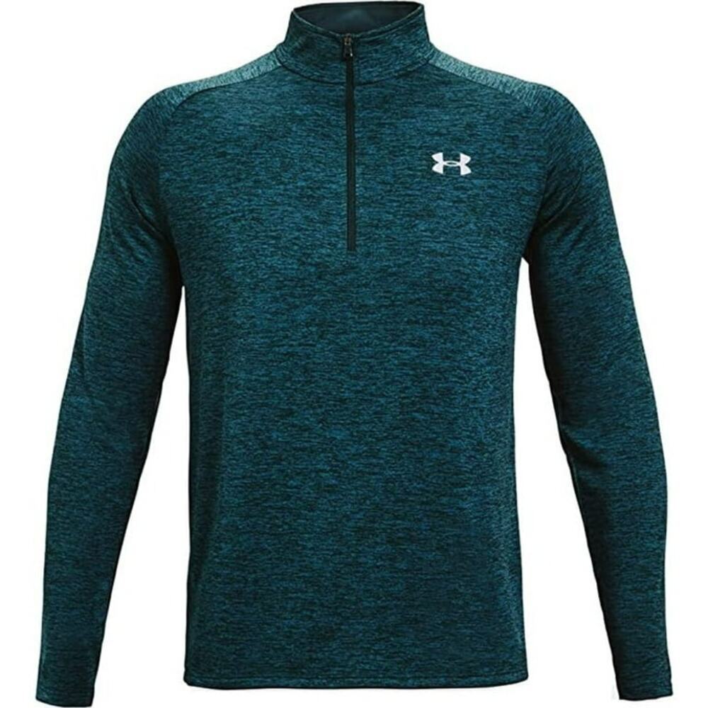 Men's Under Armour Pullover Loose 1/2 Zip Shirt size medium Teal Blue NWT​